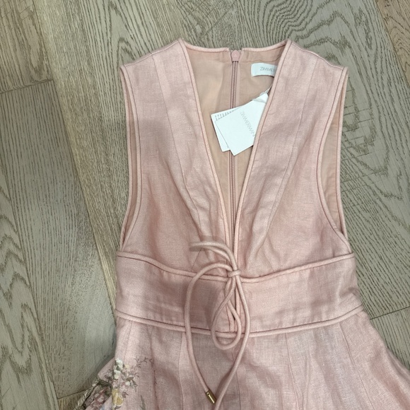 Zimmermann Waverly Plunge Midi Dress - Picture 4 of 7